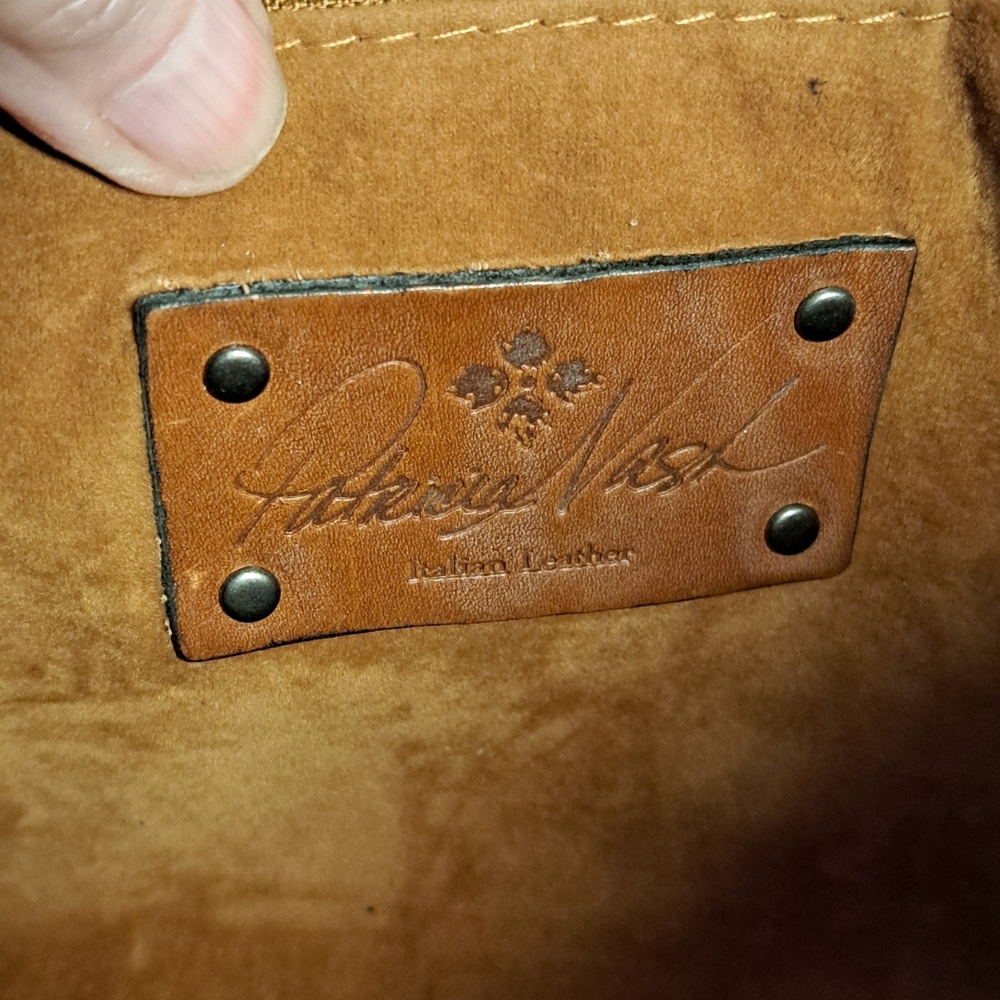 Patricia Nash Leather Suede Wristlet - Picture 9 of 9